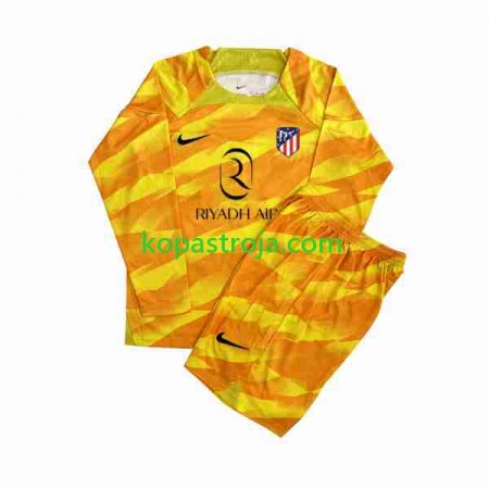 Billiga Fotbollströjor Atlético Madrid Målvakt Barn Orange 2023/24 Långärmad